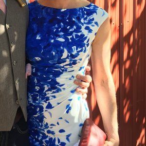 Ralph Lauren blue and white dress, Size 2P